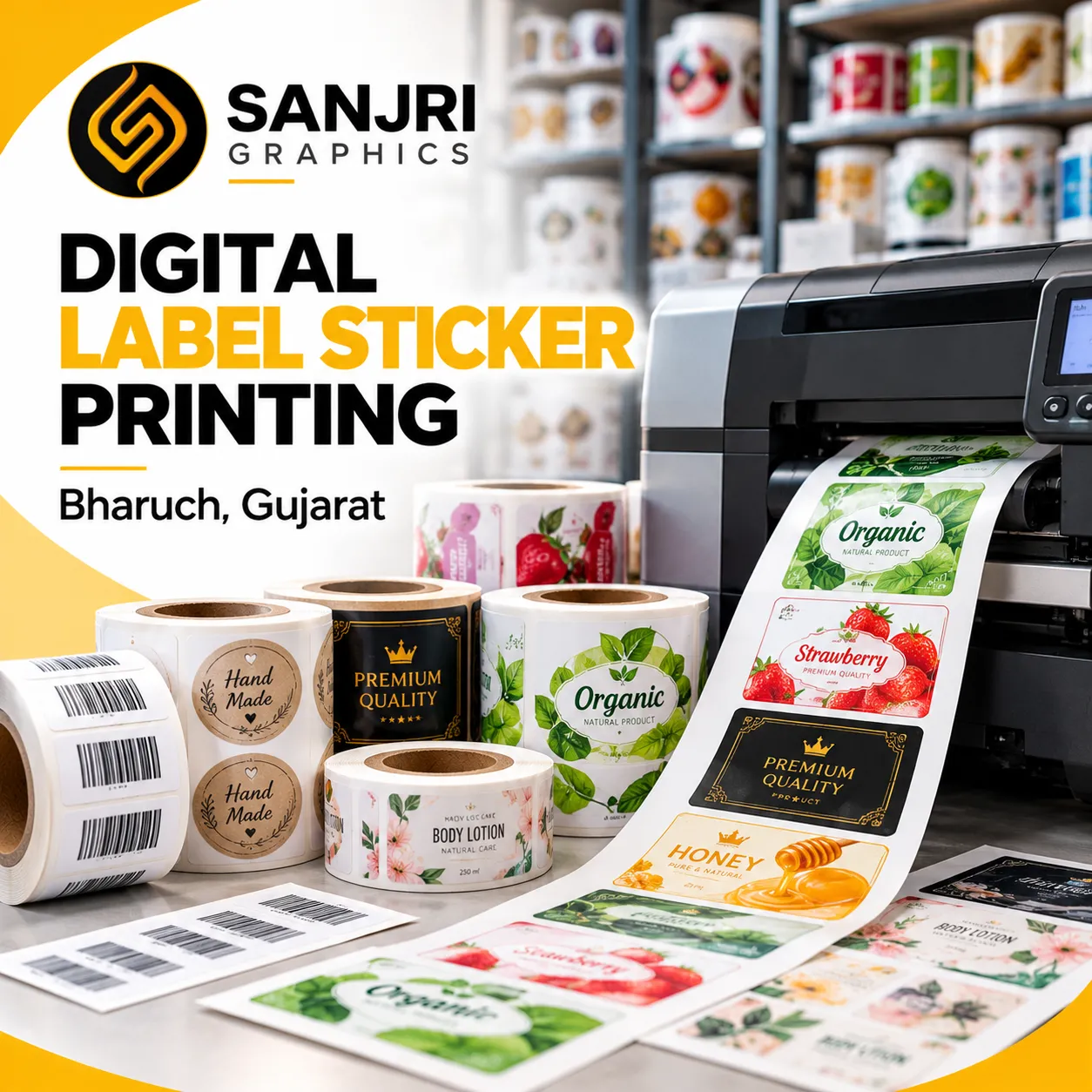 Digital Label Sticker Printing Bharuch Gujarat