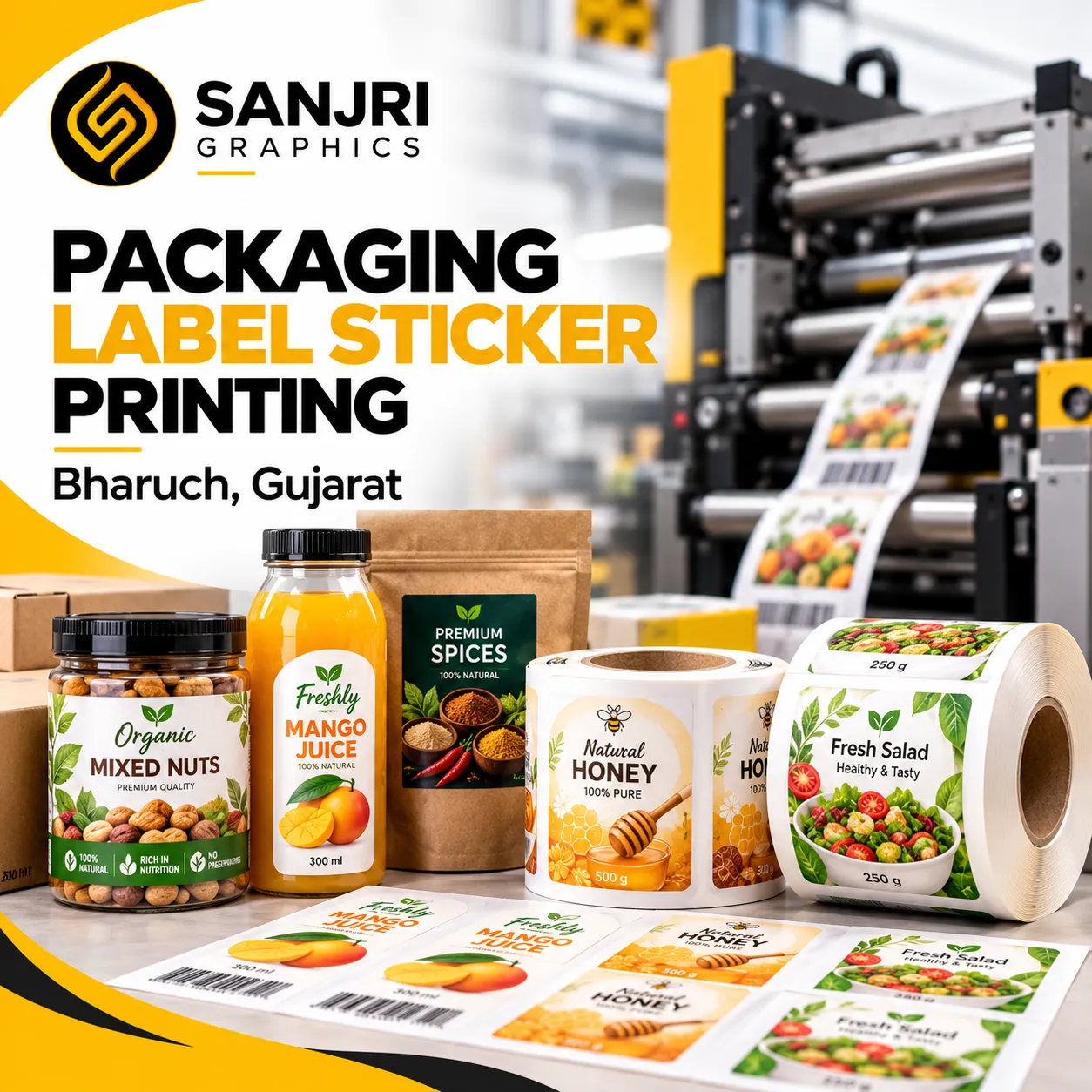 Packaging Label Sticker Printing Bharuch Gujarat